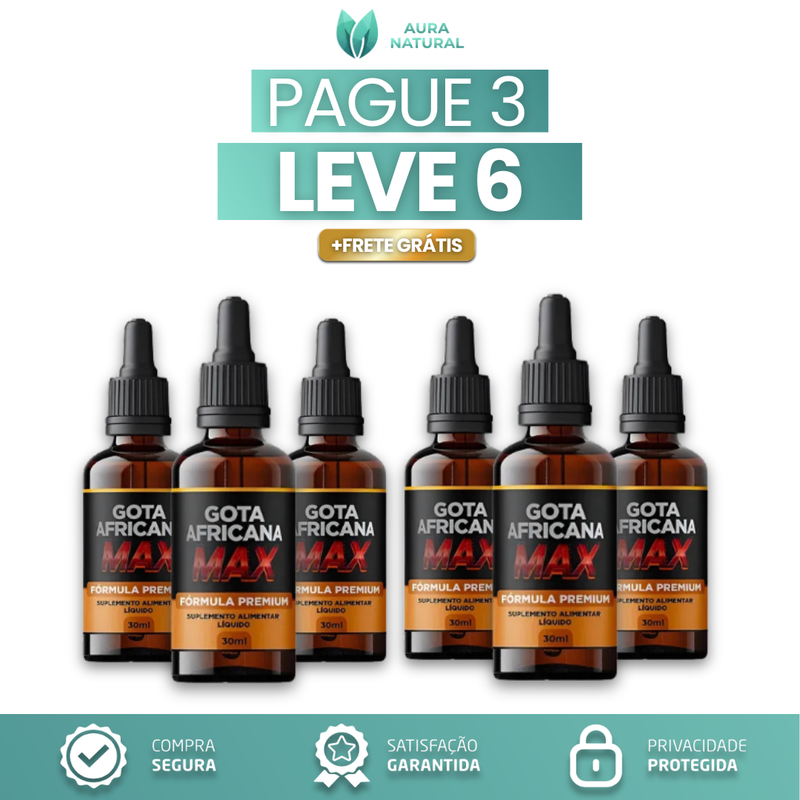Gota Africana Max - Promoção Do Dia