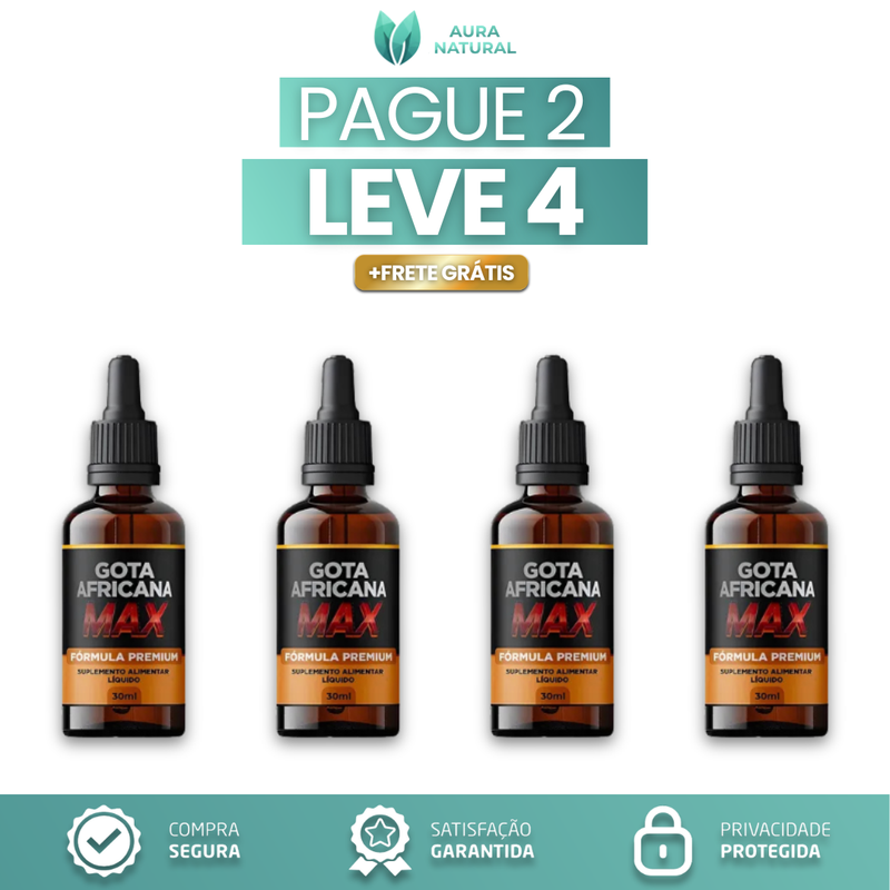 Gota Africana Max - Promoção Do Dia