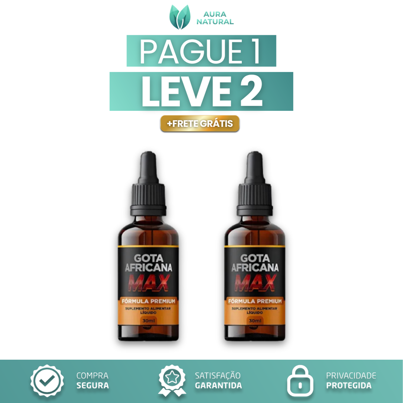 Gota Africana Max - Promoção Do Dia